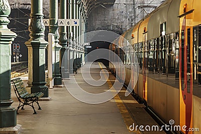 Old Train Station Stock Photo