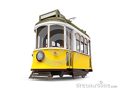 Old tram cartoon Cartoon Illustration