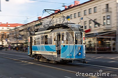 Old tram in Gothenburg Editorial Stock Photo