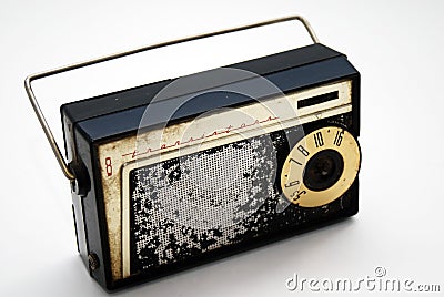 Old Transistor Radio Stock Photo