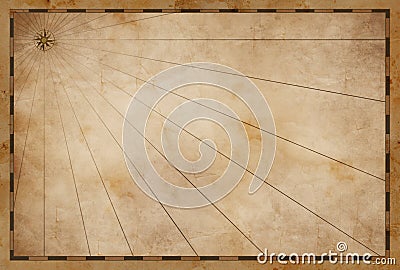 Old treasure blank map background Stock Photo