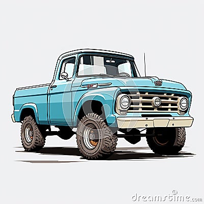 Old Truck Timeless Beauty Stock Photo