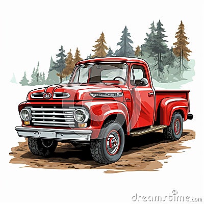 Old Truck Vintage Beauty Stock Photo