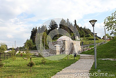 The Old Turkish bath in the village of Bania Banya near the town of Razlog Stock Photo