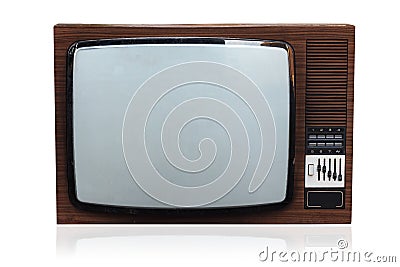 Old TV Stock Photo