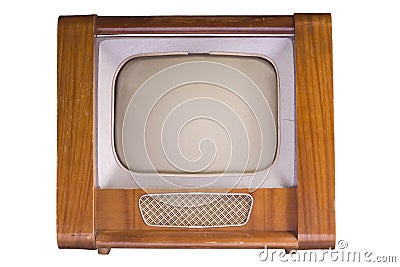 The old TV Stock Photo