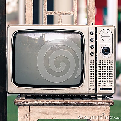 old tv Stock Photo
