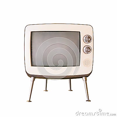 Old tv Stock Photo