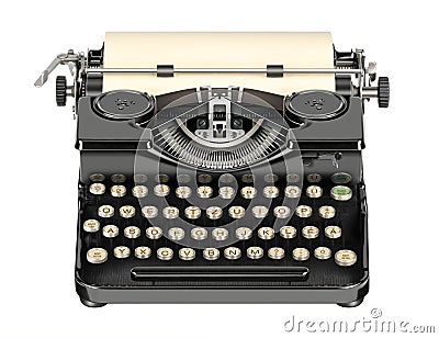 Old typewriter Stock Photo