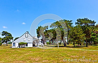 Old typical historic farmhouse Stock Photo