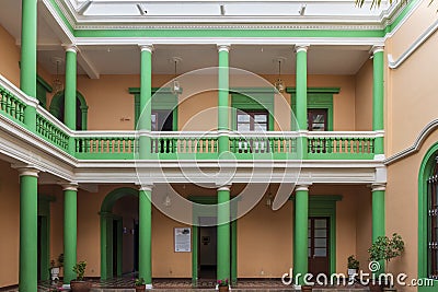 Old typical house at Sucre Bolivia. Editorial Stock Photo