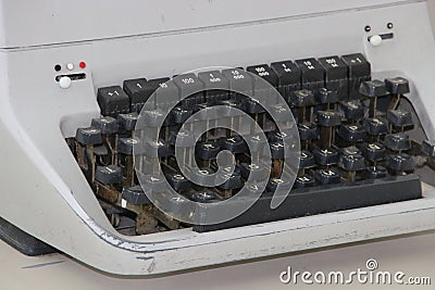 An old typing machine Stock Photo