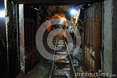 Old Uranium mine Stock Photo