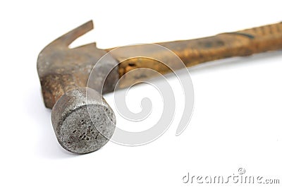 Old and used hammer Stock Photo