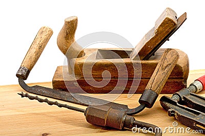 Old used tools Stock Photo