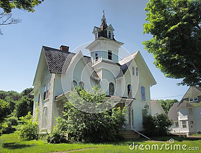 Beautiful and creepy Victorian home Stock Photo