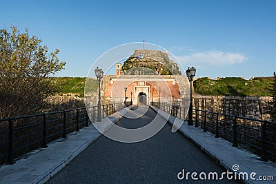 The Old Venetian Fortress in Kerkyra, Corfu island, Greece Stock Photo