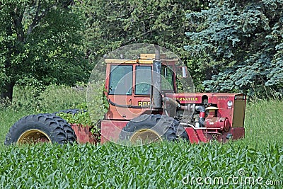 An Old Versatile Tractor Editorial Stock Photo