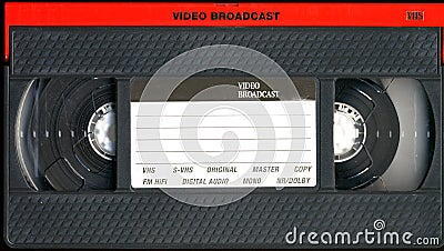 Old vhs cassette Stock Photo