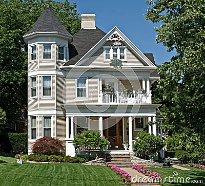 Old Victorian House Stock Photo