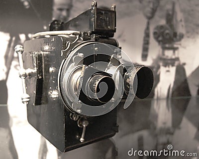 Old video camera Stock Photo