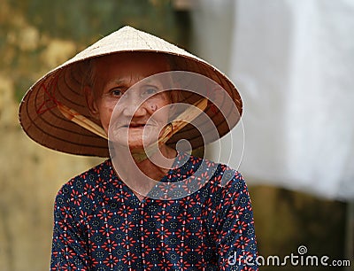 Old Vietnamese Woman Editorial Stock Photo