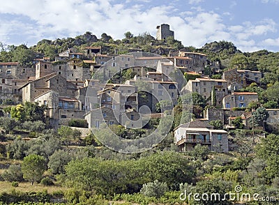Old village in south france Stock Photo