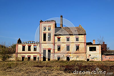 Old vinegar factory Zrenjanin Serbia Editorial Stock Photo