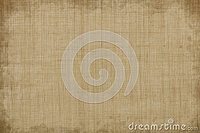 Old vintage brown linen texture or hemp cloth background Stock Photo