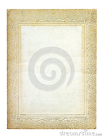 Old vintage cardboard frame Stock Photo