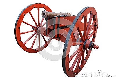 old vintage gunpowder cannon Stock Photo