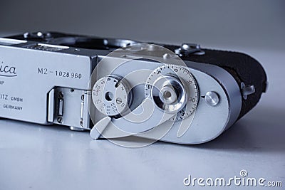 old vintage Leica M2 M3 photo film camera Editorial Stock Photo