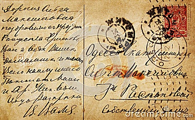 Old vintage letter Editorial Stock Photo