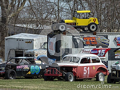 Old Vintage Race, Racing Cars Editorial Stock Photo
