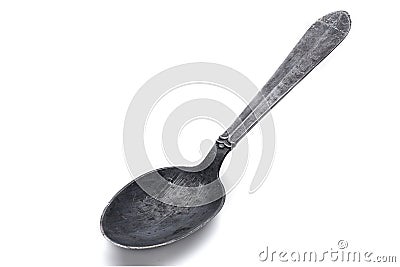 Old vintage spoon Stock Photo