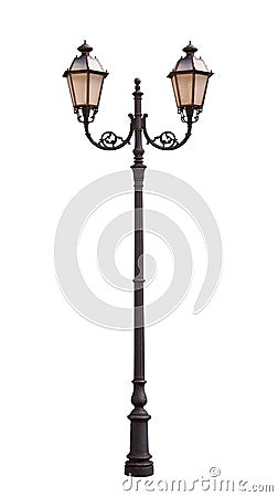 Old, vintage street lamp Stock Photo