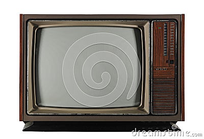 Old Vintage Television Stock Photo