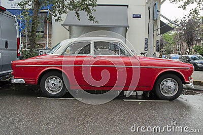 Old Vintage Volvo Car At Amsterdam The Netherlands 6-7-2020 Editorial Stock Photo