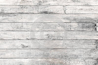 Old vintage white wood background texture, Seamless wood floor t Stock Photo