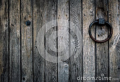 Old vintage wooden door Stock Photo