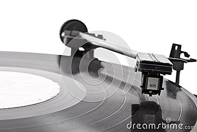 Old vinyl player Stock Photo