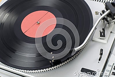 Old Vinyl player Stock Photo