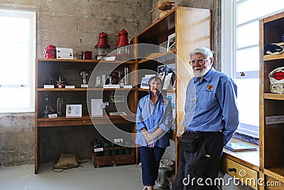 The old volunteers in lighthouse , cape byron, australia Editorial Stock Photo