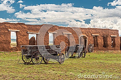 Fort Union Remnants Stock Photo