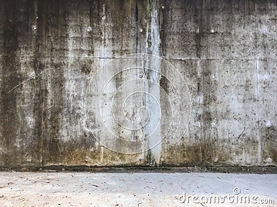 Old dirty white cement wall,Stained concrete background texture. Stock Photo