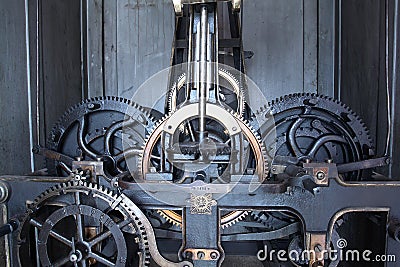 Old watch mechanism Stock Photo