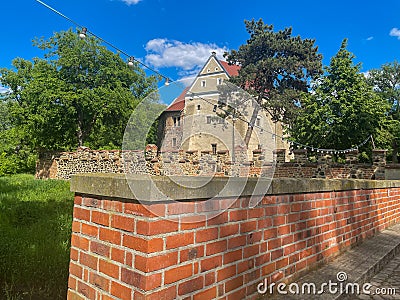 old water castle in the rosslau city 02 Stock Photo