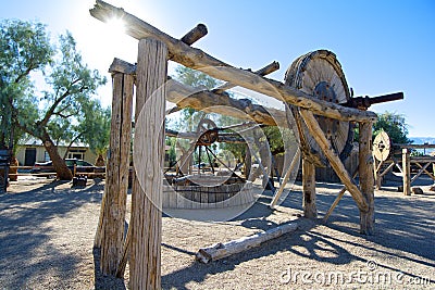 Old Water Mechanism on Museum Editorial Stock Photo