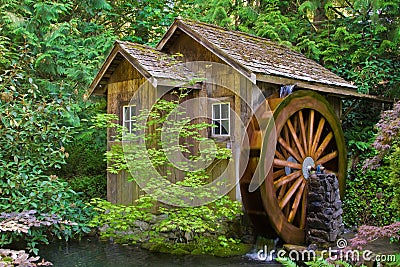 Old water mill Stock Photo