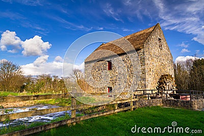 Old water mill in Co. Clare Stock Photo